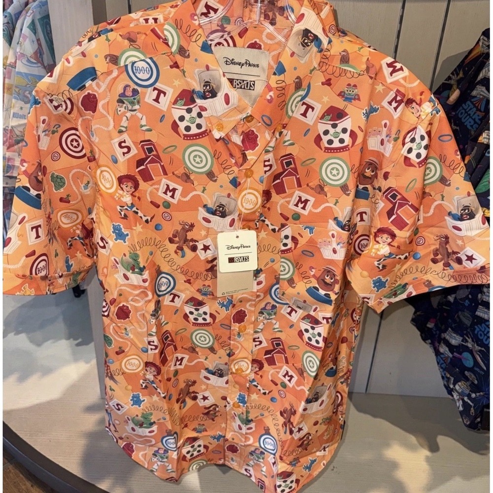 2026 Disney Parks RSVLTS Toy Story Shirt XL Woody Buzz Jessie Button Up
